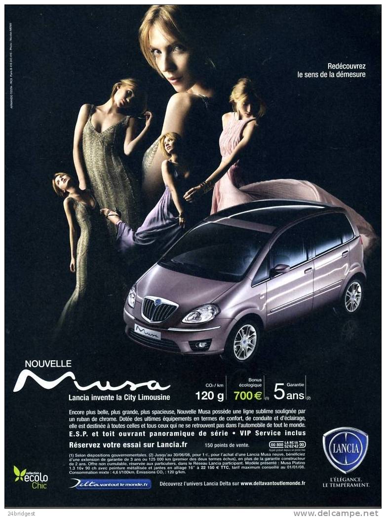 Lancia Musa Advert 2008 - Cars