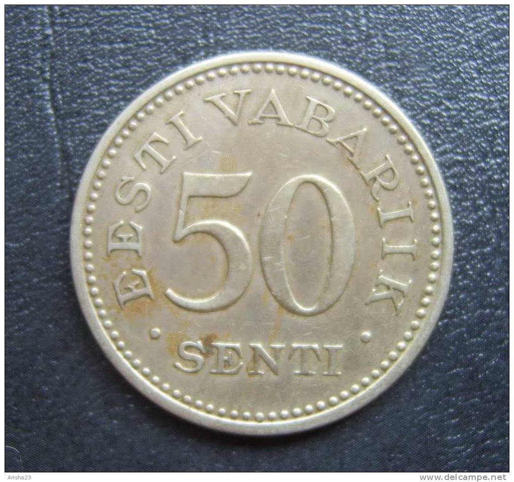 ESTONIA, 50 SENTI - 1936 - Estonie