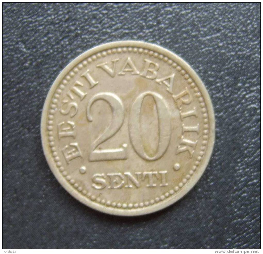 BC.5-7: ESTONIA, 20 SENTI  1935 - Estonie