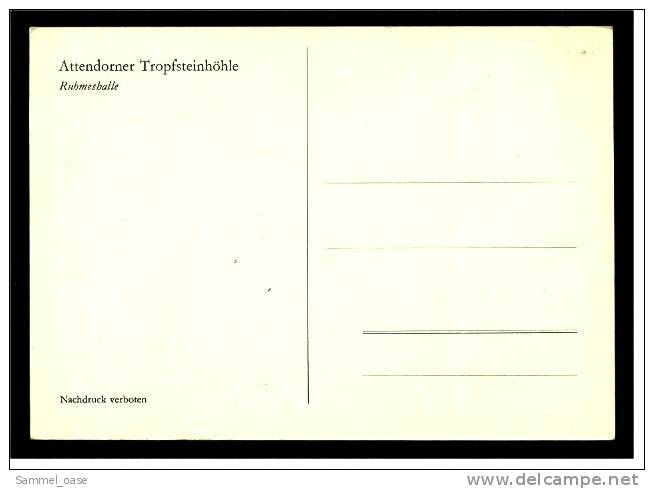 Attendorn  -  Attendorner Tropfsteinhöhle  - Ansichtskarte Ca.1970 - Attendorn