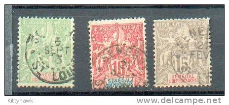 SEN 267 - YT 21 à 23 Obli - Used Stamps