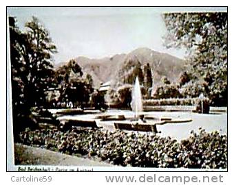 GERMANY ALLEMAGNE  BAD REICHENHALL KURPARK V1953 CP11890 - Bad Reichenhall