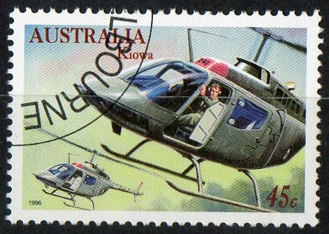 Australia 1996 Military Aviation CTO 45c Kiowa Helicopters - Elicotteri