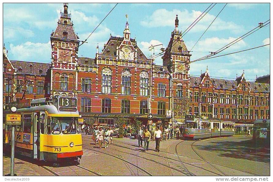 Zd5604 Chemin De Fer Tramway Old Tram In Amsterdam Not Used Good Shape - Strassenbahnen