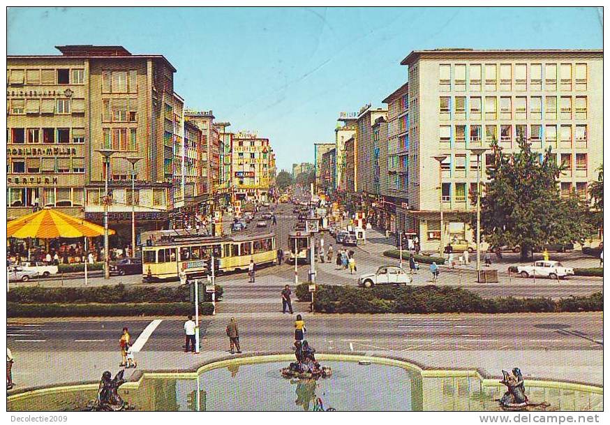 Zd5607 Chemin De Fer Tramway Old Tram In Mannheim 1971 Used Good Shape - Tramways