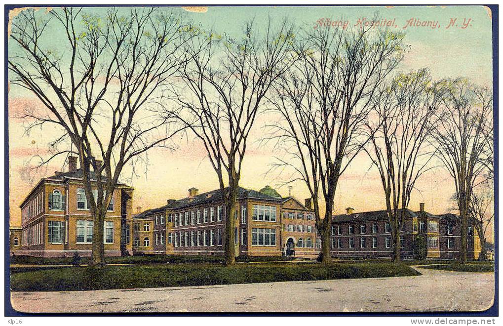 USA,ALBANY,HOSPITAL,OLD  PC 1910 - Albany