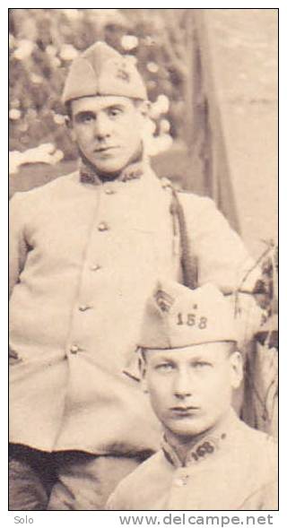 HAGUENAU Le 13-10-1920 - Carte Postale Photo De Militaries ( 158 Aux Cols ) - Haguenau