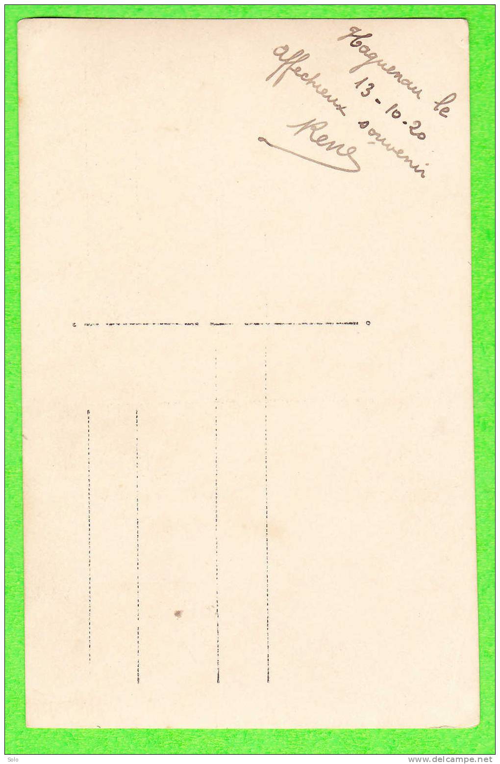HAGUENAU Le 13-10-1920 - Carte Postale Photo De Militaries ( 158 Aux Cols ) - Haguenau