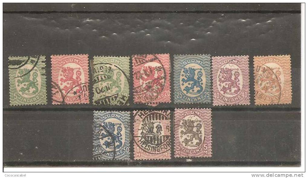 Finlandia-Finland Nº Yvert  66, 68-69, 71-72, 74-77, 80 (usado) (o) - Used Stamps