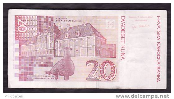 CROATIE  -  20 Kuna - Croatia