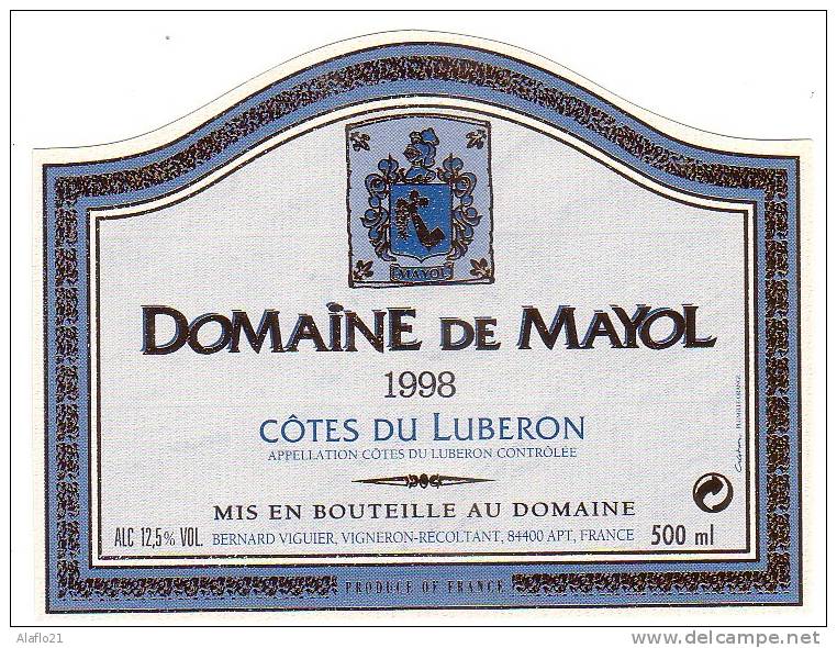 ETIQUETTE COTES Du LUBERON - DOMAINE MAYOL 1998 - Neuve - Vin De Pays D'Oc