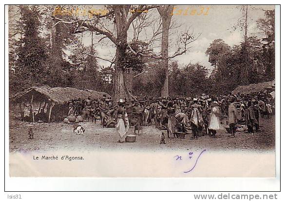 Afrique - RF21335 - Benin - Dahomey - Agonsa - Le Marché - Attention Voir état - Benin