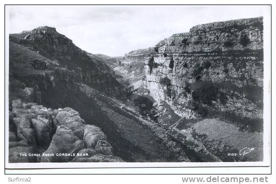 MALHAM - THE GORGE ABOVE GORDALE SCAR RP   Y1110 - Other & Unclassified