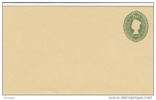 Fiji-1968 Pre Paid Envelope 3c Green Unused - Fiji (1970-...)