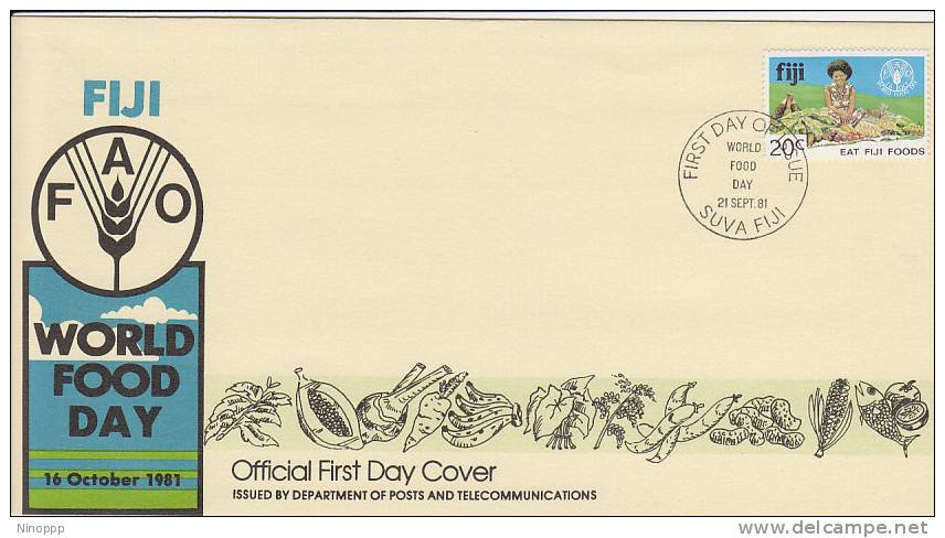 Fiji-1981 Food Day  FDC - Fidji (1970-...)