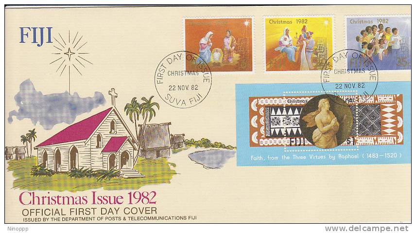 Fiji-1982 Christmas FDC - Fidji (1970-...)