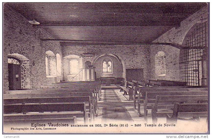 Suisse - Eglise Vaudoise - Ancienne En 1905, Iie Série - Temple De Noville - Noville