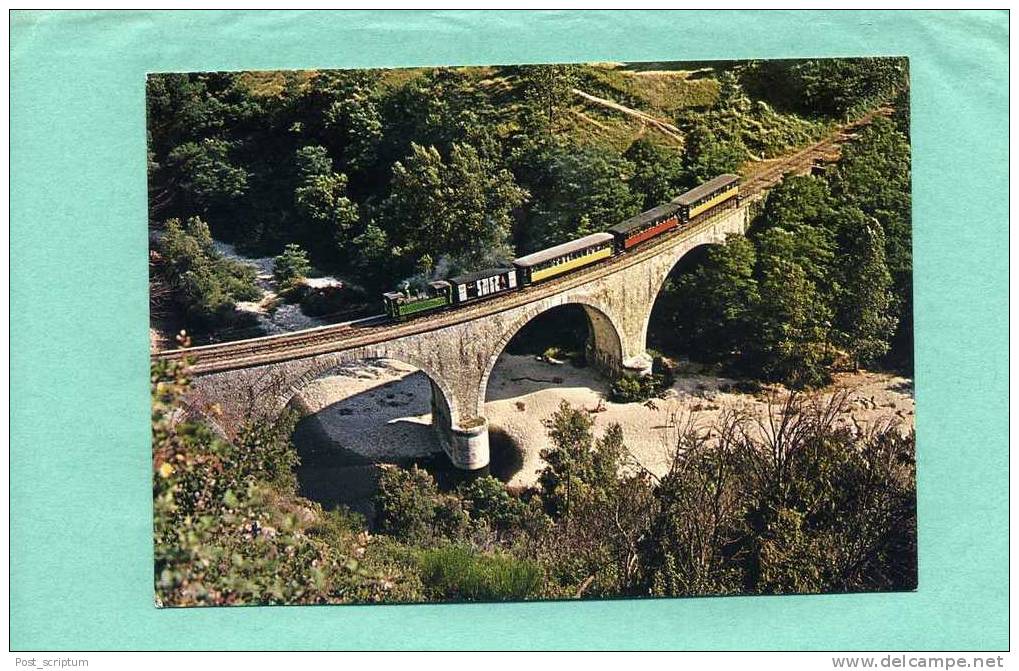 Tournon Lamastre (ligne) 2 Cartes : Chemin De Fer Du Vivarais Locomotive 31 Sur Viaduc De Garnier - Tournon