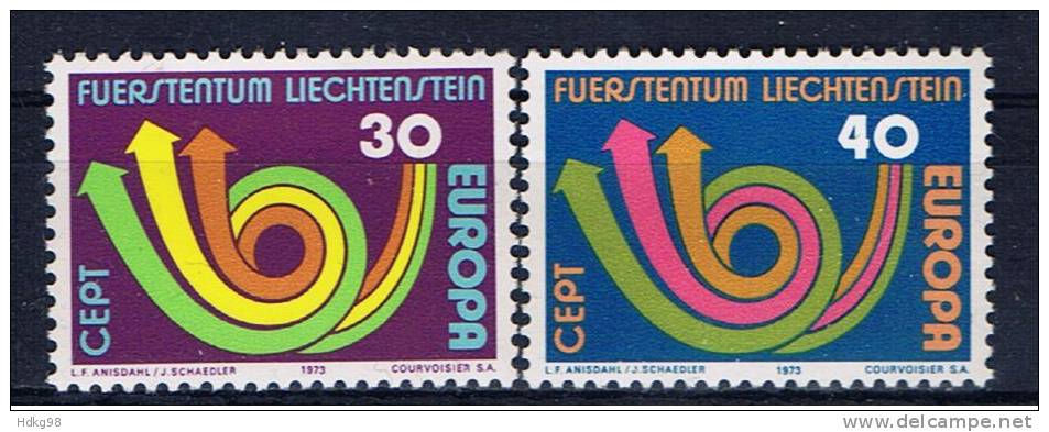 FL Liechtenstein 1973 Mi 579-80 Mnh EUROPA - Unused Stamps