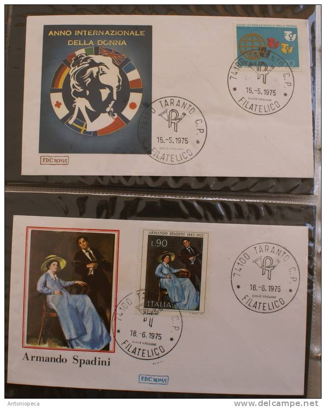 ITALY 1975 TWO FDC - FDC