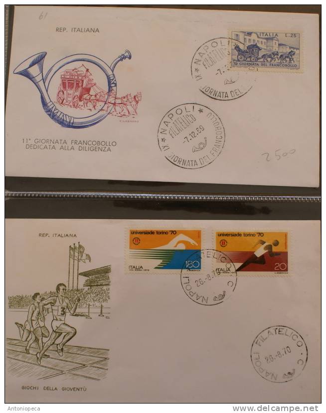 ITALY 1969-70 TWO FDC - FDC