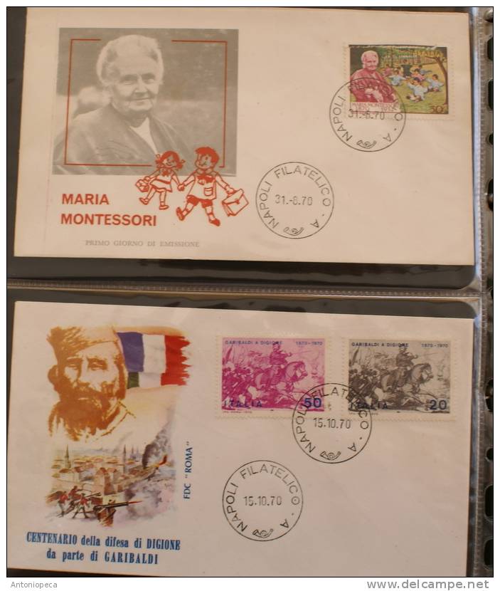 ITALY 1970 TWO FDC - FDC