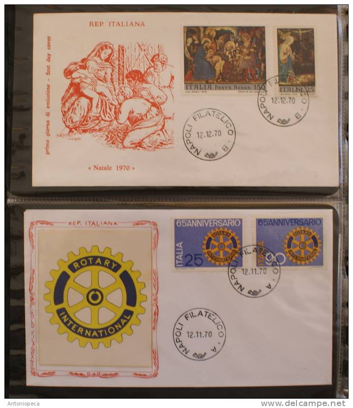 ITALY 1970 TWO FDC - FDC