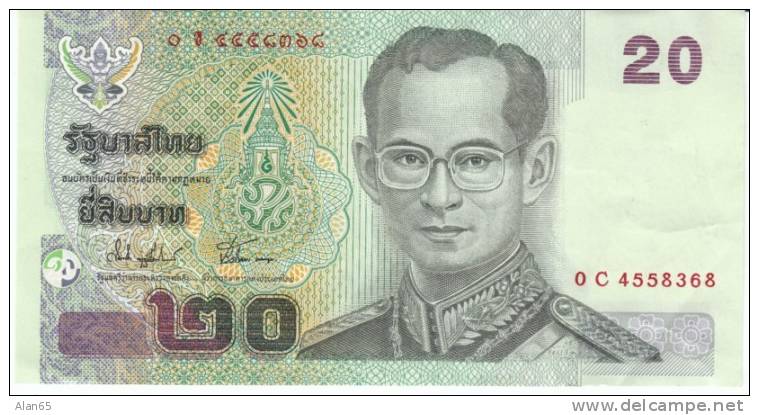 20 Baht Thailand 2003 Banknote Currency , Krause #109 - Thaïlande