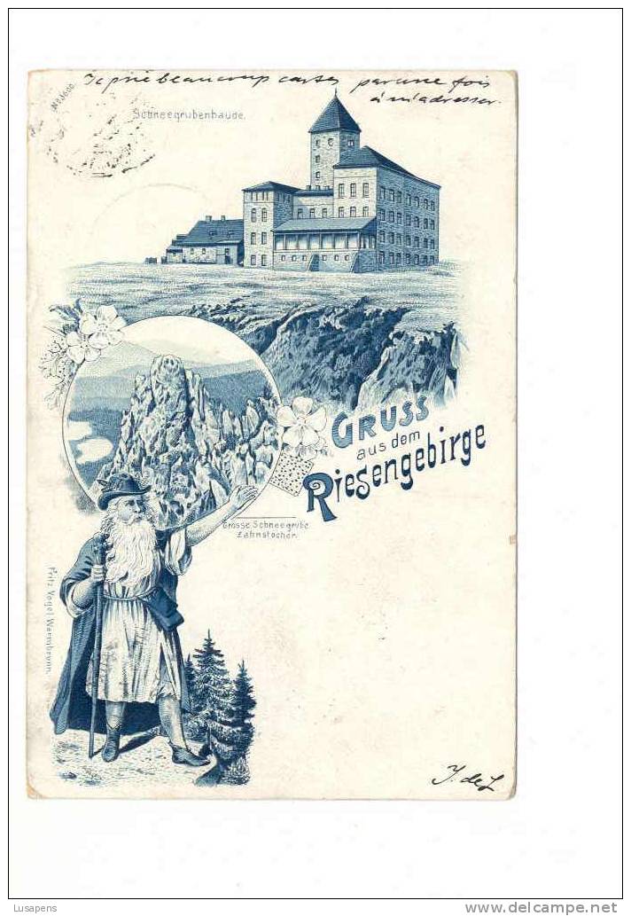 OLD FOREIGN 4503 - GERMANY DEUTSCHLAND - GRUSS AUS RIESENGEBIRGE - Bohemen En Moravië