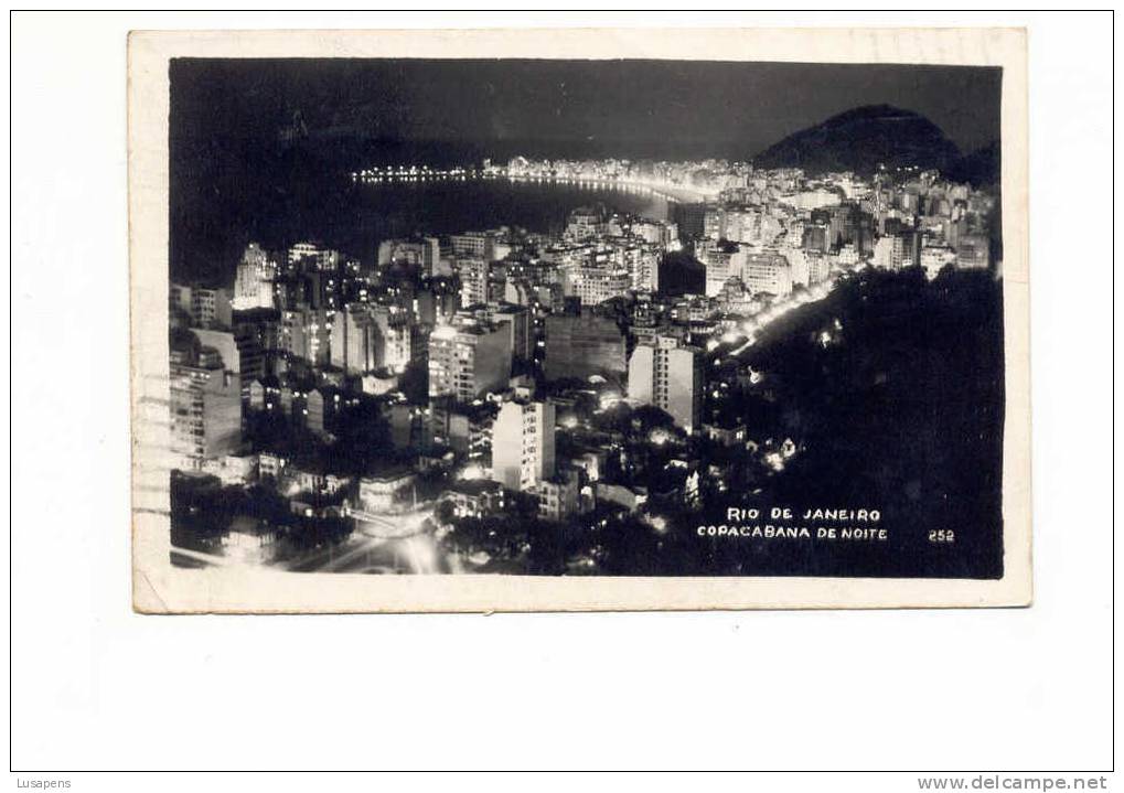 OLD FOREIGN 4516 - BRASIL BRÉSIL BRAZIL - RIO DE JANEIRO - COPACABANA DE NOITE - Copacabana