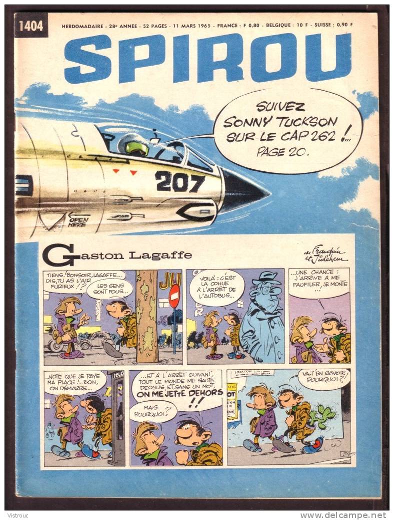 SPIROU N° 1404 - Année 1965 - Couverture "Gaston Lagaffe" Et "Buck Danny". - Spirou Magazine