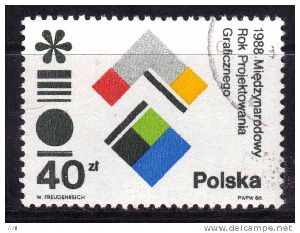 Pologne 1988 N°Y.T. : 2948 Obl. - Usados