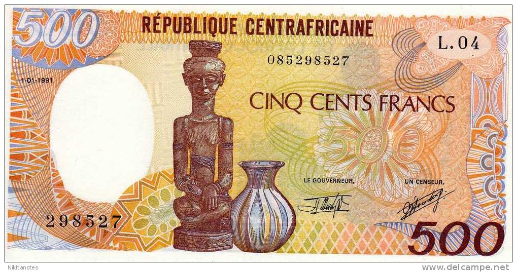 CONGO REPUBIC 500 FRANCS 1991 P 14 UNC - Zonder Classificatie