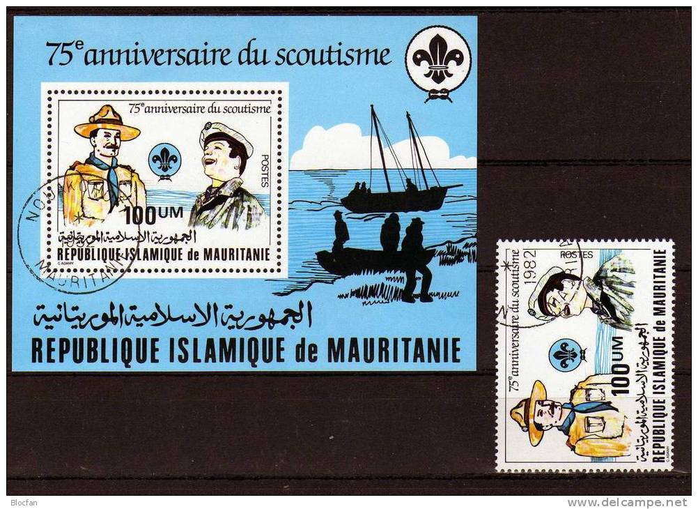 Motiv Lot 10 Blocks+ Bl.-Marken Mauretanien Block 17, 24, 33, 61 Plus 70 O 42€ Nobel, Audubon, Powel - Mauritanië (1960-...)