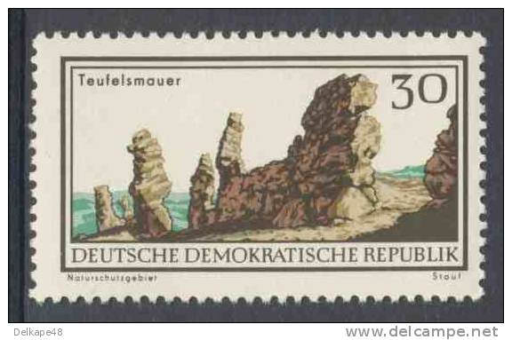 DDR Germany 1966 Mi 1183 YT 884 ** Naturschutzgebiet Teufelsmauer Bei Thale (Harz) / Zone De Préservation / Natuur - Andere & Zonder Classificatie