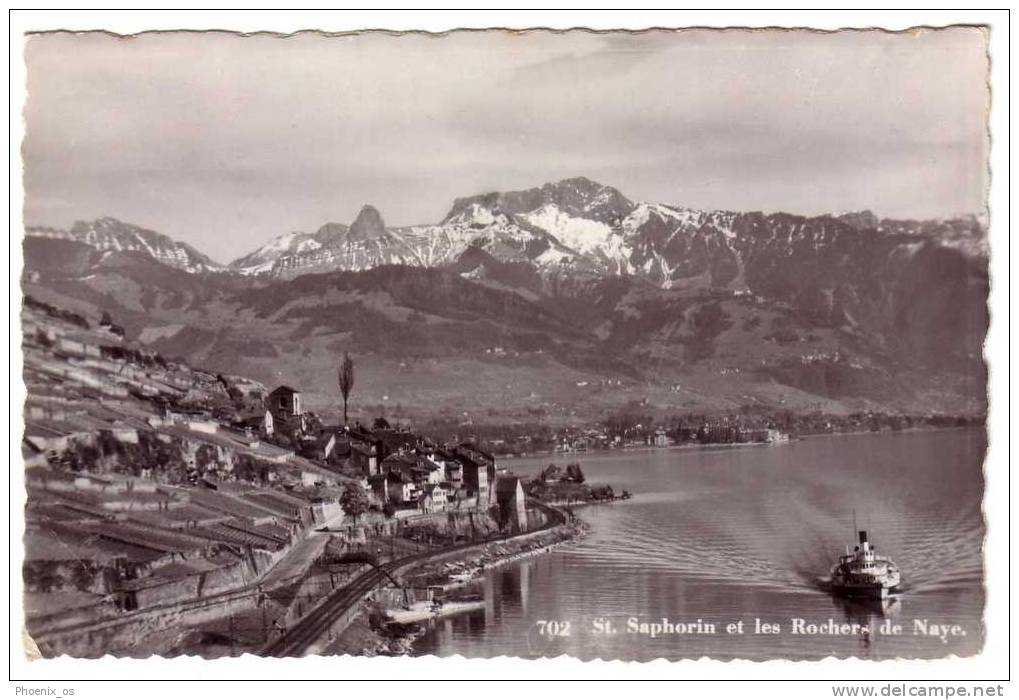 EUROPE - SWITZERLAND, St. Saphorin, Top View, Year 1950 - Saint-Saphorin