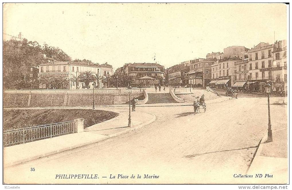 Philippeville - La Place De La  Marine - Skikda (Philippeville)