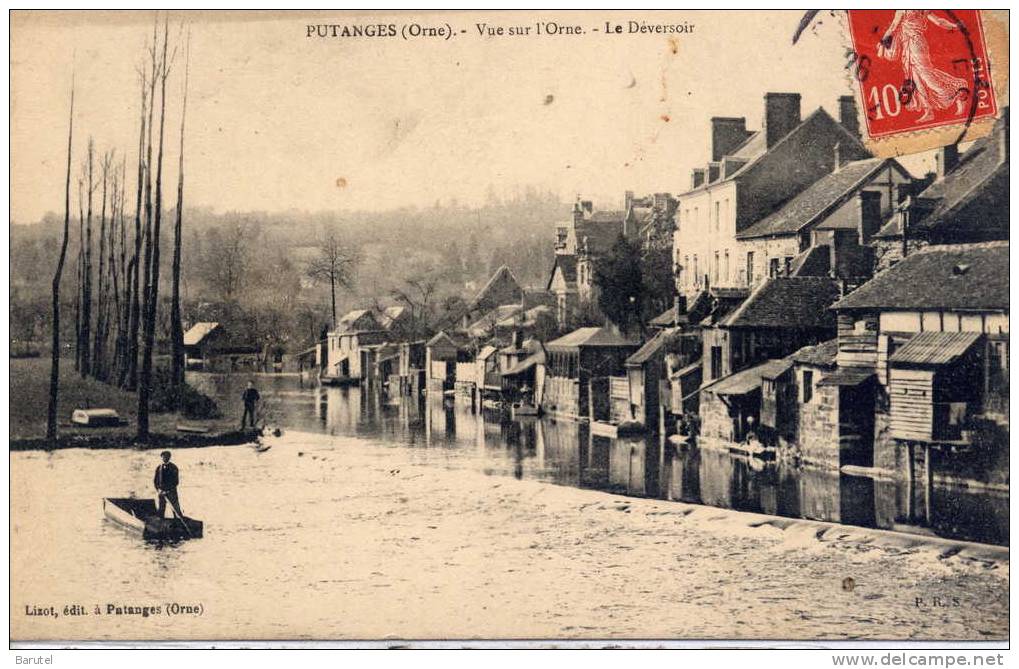 PUTANGES - Vue Sur L´Orne. Le Déversoir - - Putanges