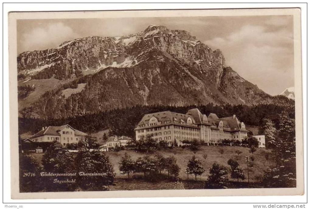 EUROPE - SWITZERLAND, Ingenbohl, Sight On The Pension Theresianum, Year 1931 - Ingenbohl