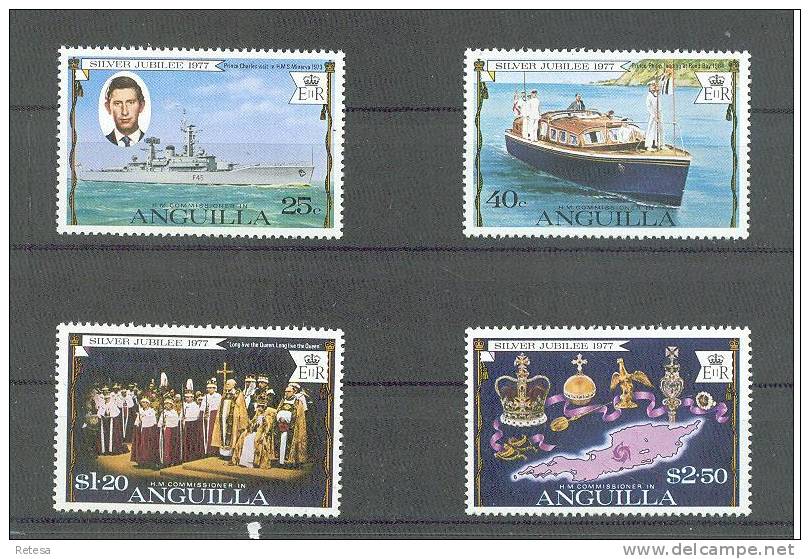 ANGUILLA  25 JAAR KRONING QUEEN ELISABETH 1977 ** - Anguilla (1968-...)