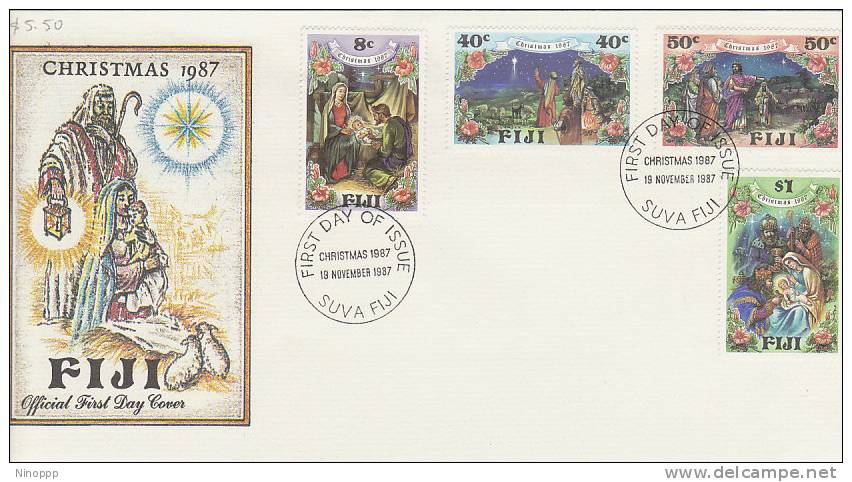 Fiji-1987 Christmas   FDC - Fiji (1970-...)