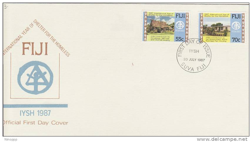 Fiji-1987 International Year Of Shelter For The Homeless    FDC - Fiji (1970-...)