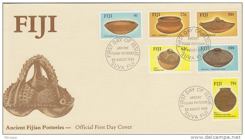 Fiji-1988 Fijian Potteries FDC - Fiji (1970-...)