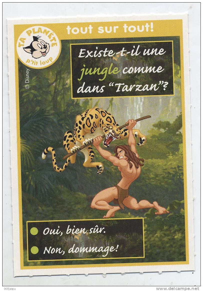 Fiche P'tit Loup Cinema Tarzan - Histoire
