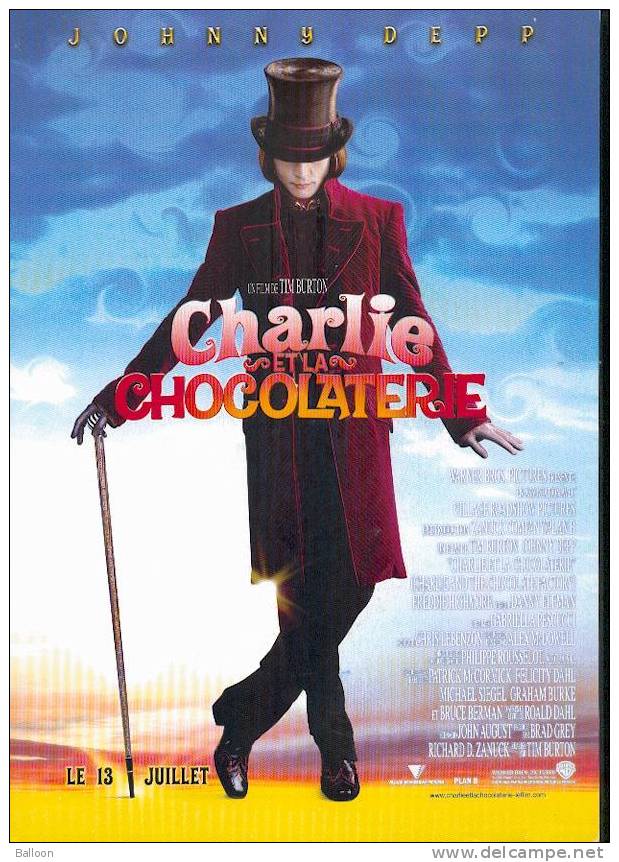 Affiche Format A4 Charlie Et La Chocolaterie - Werbetrailer