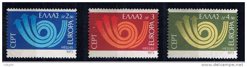 GR Griechenland 1973 Mi 1147-49 Mnh EUROPA - Unused Stamps