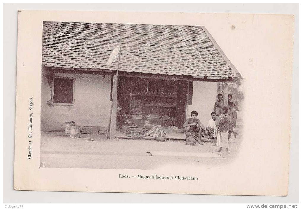 Vien-Tiane (Laos) : Le Magasin Laotien En 1905 (animée). - Laos