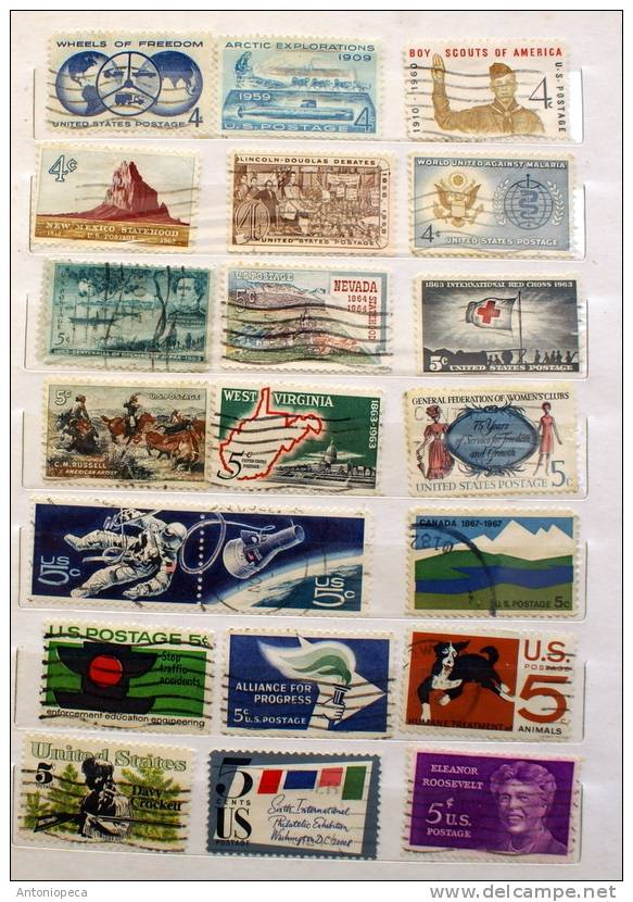 USA INTERESTING LOT 21 USED - 1941-80