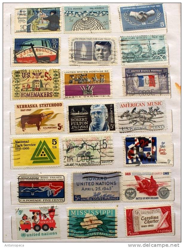 USA INTERESTING LOT 21 USED - 1941-80