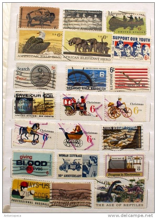 USA INTERESTING LOT 21 USED - 1941-80